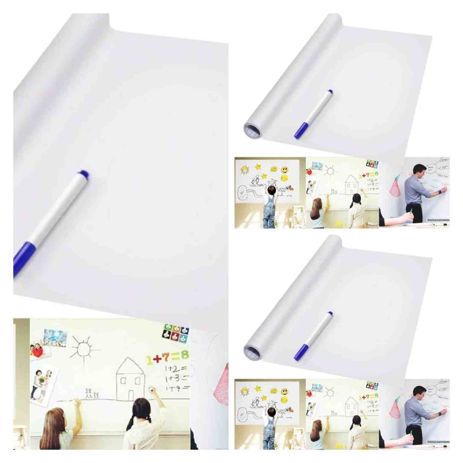 Whiteboard Sticker  Strong Adhesive Chalkboard Paper 16 x 36 Inch